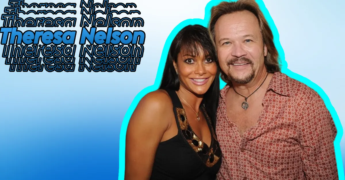 Theresa Nelson and Travis Tritt posing together at an event, showing the country singer's wife and their relationship