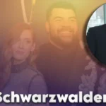 Allie Schwarzwalder entrepreneur interior designer with wedding photo inset showing her marriage to Pittsburgh Steelers Cameron Heyward