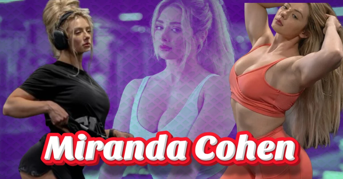 Miranda Cohen fitness transformation journey showcasing workout poses and training sessions