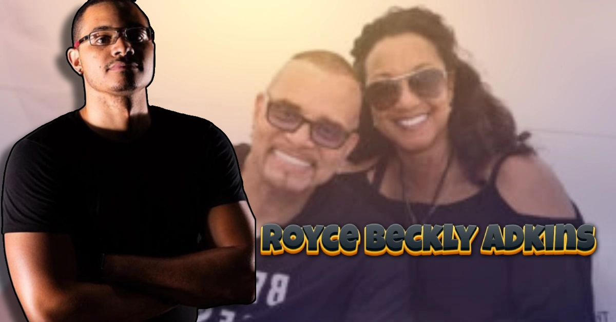 Royce Beckly Adkins filmmaker posing with family members in casual setting, showing personal side of Los Angeles independent director