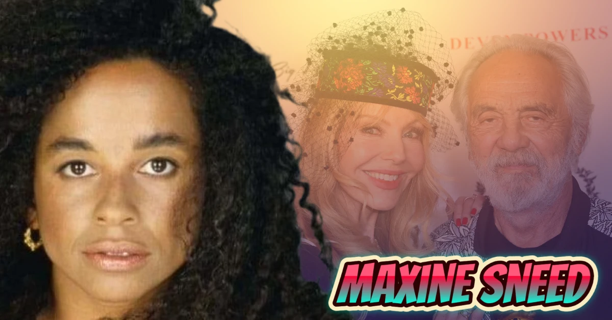 Maxine Sneed photo with Tommy Chong showing his first wife and Black Radio Magazine editor