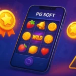 PG Soft 100 Juara100.org mobile slot game with medal rewards and warning symbol